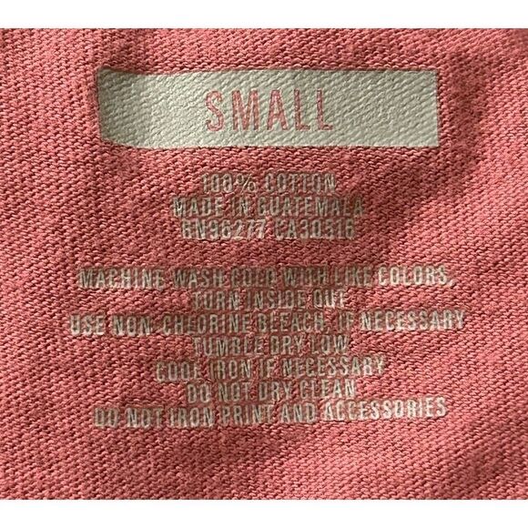 Vans off the Wall Graphic T-Shirt Pink Skateboarding Floral Peace Sign Size S - Picture 4 of 6